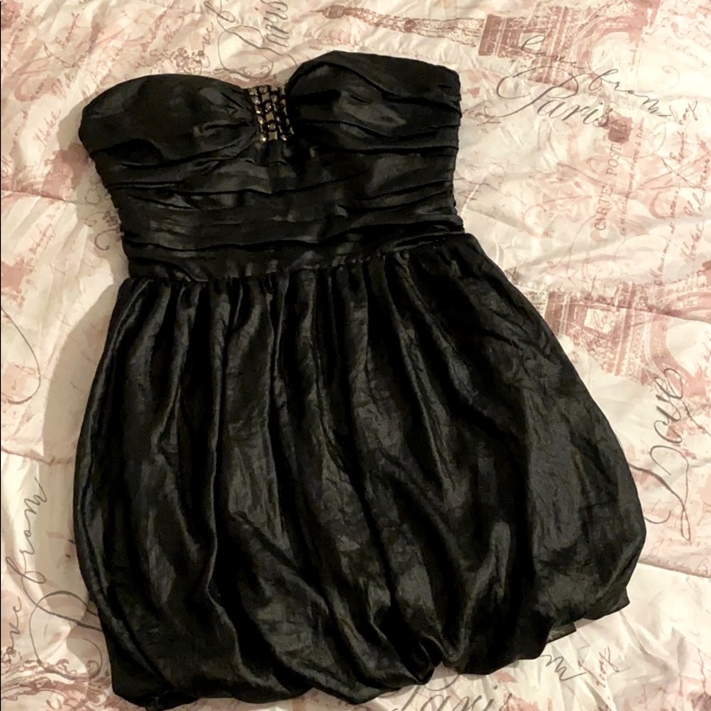 2B Bebe black strapless dress size XS